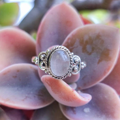 Anello NAWAL argento 925 con pietra di luna