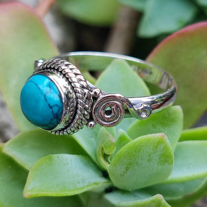 Anello HANIMA in argento 925 con pietra – turchese