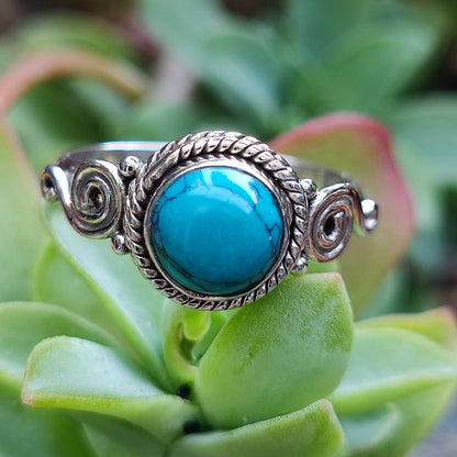 Anello HANIMA in argento 925 con pietra – turchese