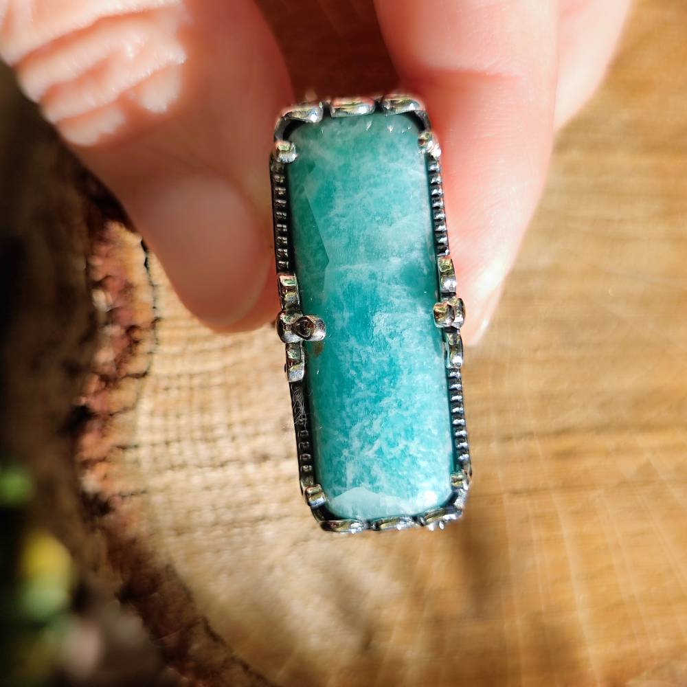 Anello artigianale con pietra in argento 925 - TILAIMAL