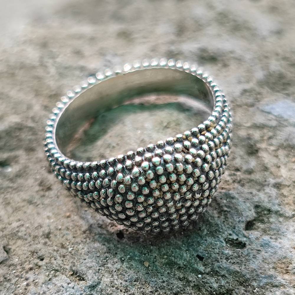 Anello etnico in argento 925 - HAMIRA