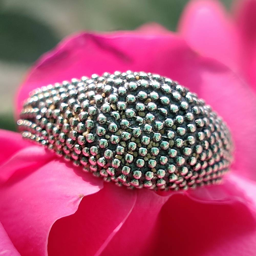 Anello etnico in argento 925 - HAMIRA