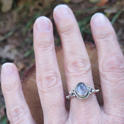 Anello con pietra in argento 925 - DHRUV
