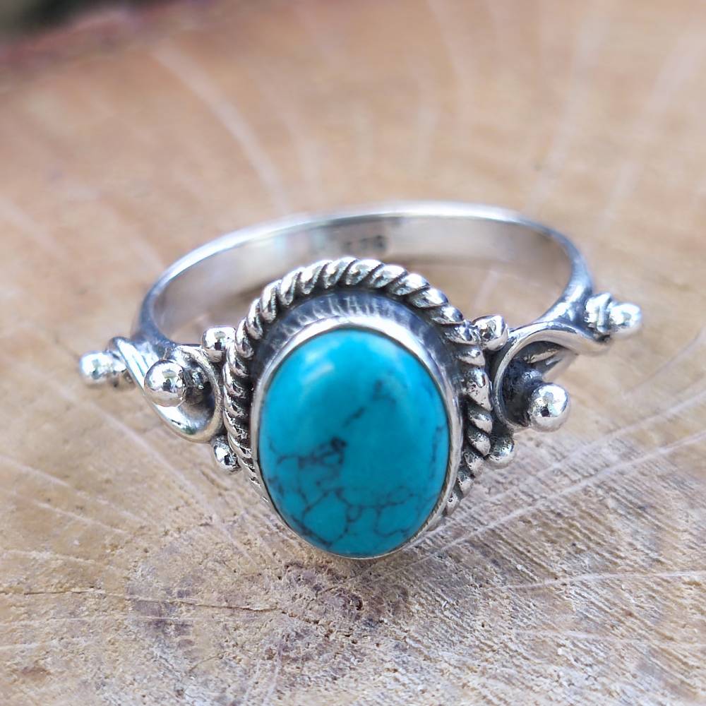Anello con pietra in argento 925 - DHRUV