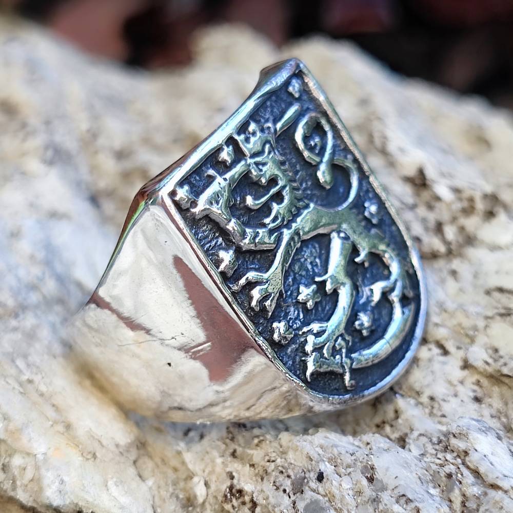 Anello in argento 925 Leone - FINNISH LION