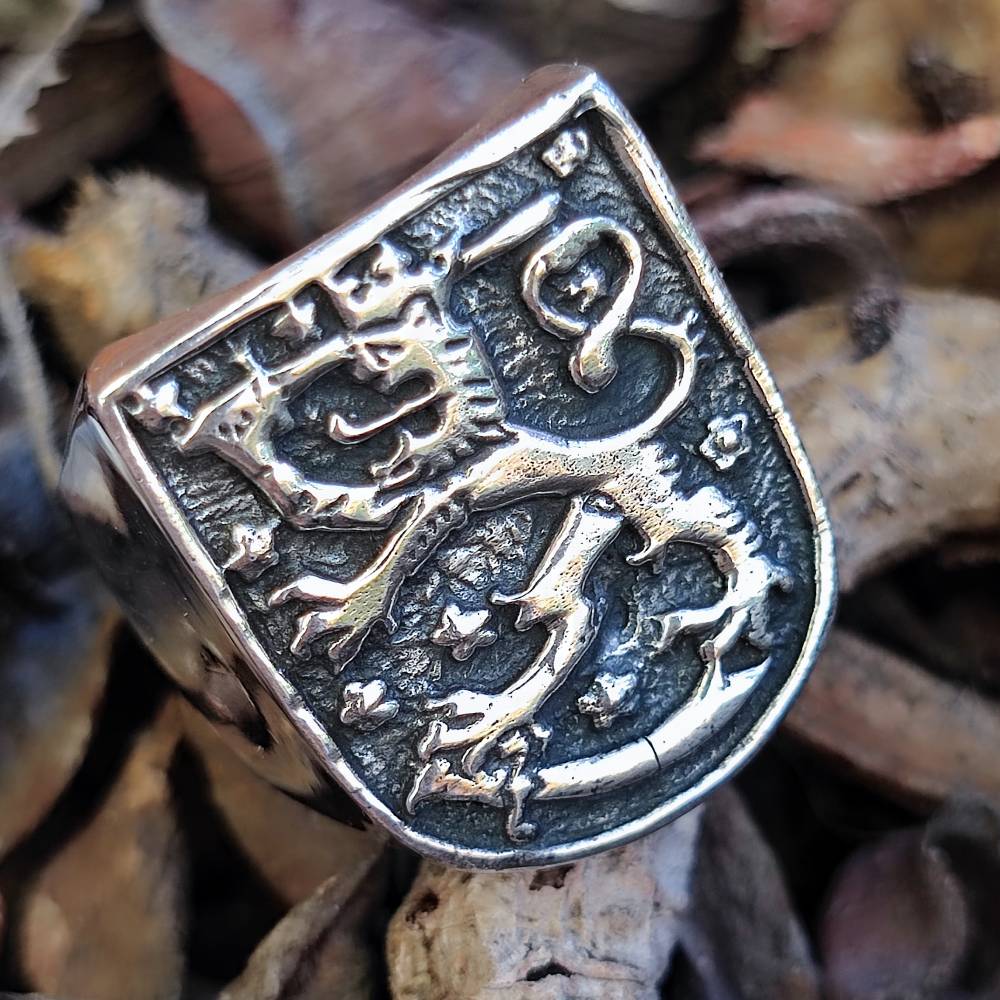 Anello in argento 925 Leone - FINNISH LION