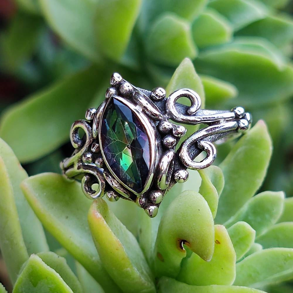 Anello con pietra in argento 925 - CHOMU