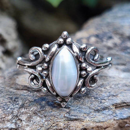 Anello con pietra in argento 925 - CHOMU