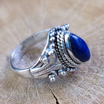 Anello con pietra in argento 925 - HIRAKUD