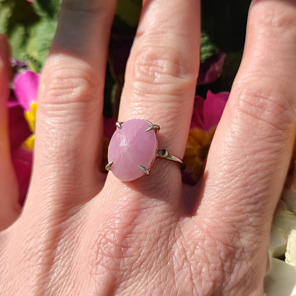 ANELLO artigianale in argento 925 con pietra - MAISNAR