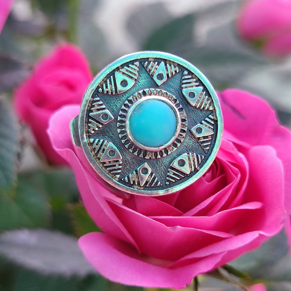 Anello in argento 925 con pietra - MAWA