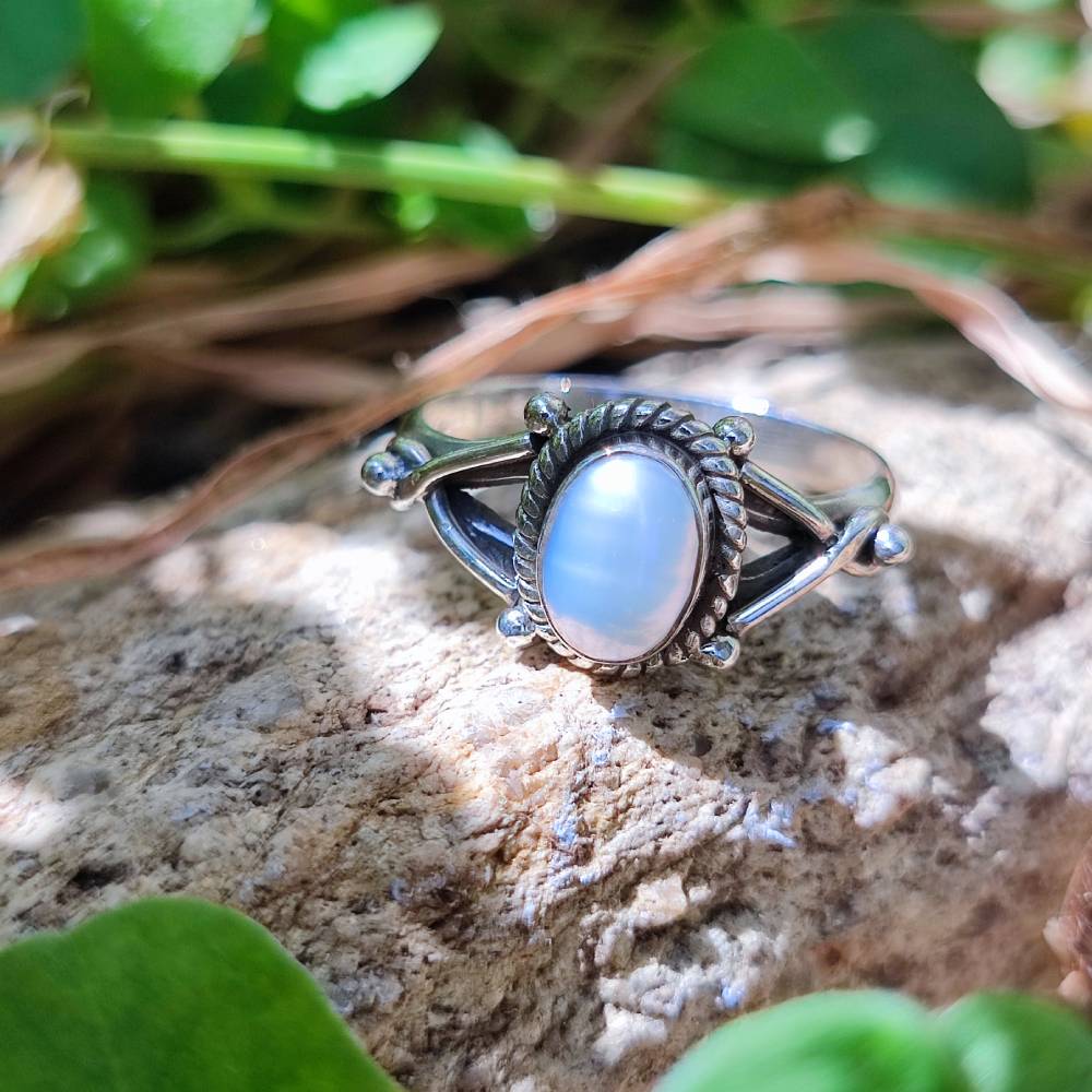 Anello con pietra in argento 925 NALIN perla 