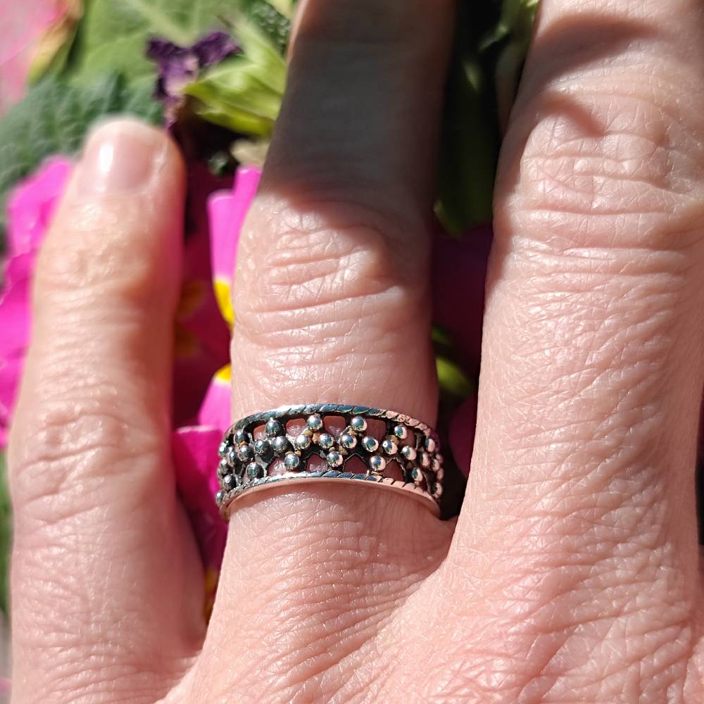 Anello etnico in argento 925 - SARUDA