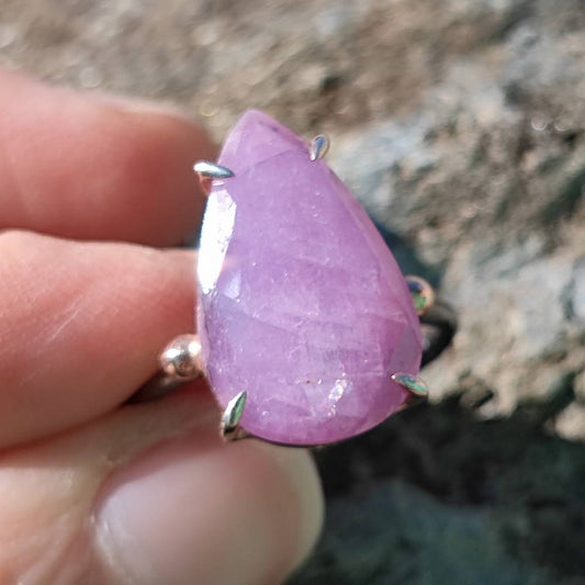 ANELLO artigianale in argento 925 con pietra - SHYAMSAR