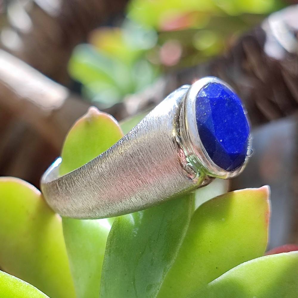 Anello etnico in argento 925 con pietra - SULTANA