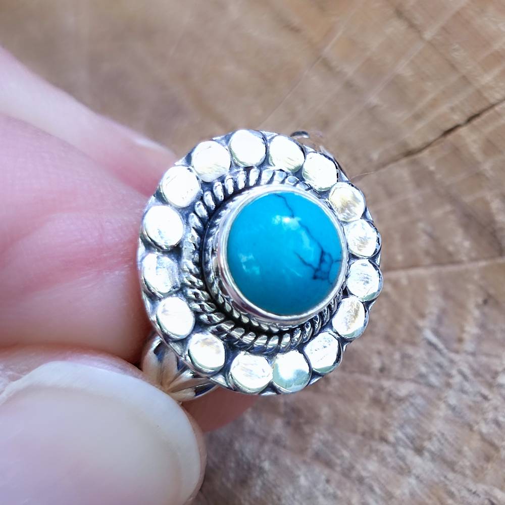 Anello con pietra in argento 925 - BAMALOI