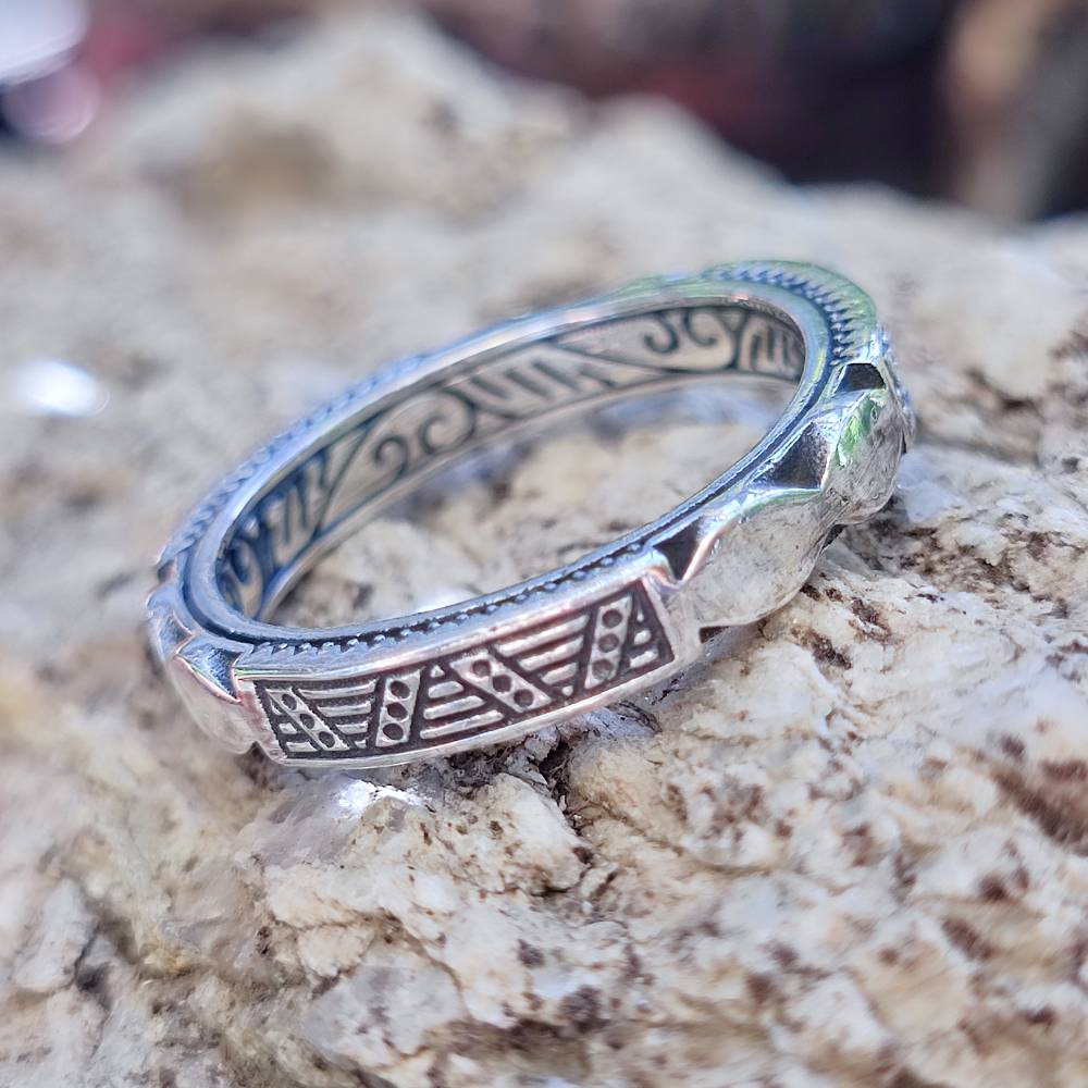 Anello etnico artigianale in argento 925 - PANDARI