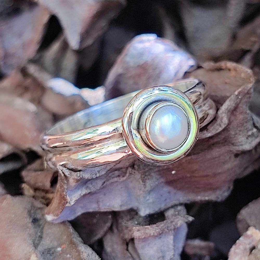 Anello con pietra in argento 925 - WAYANAD