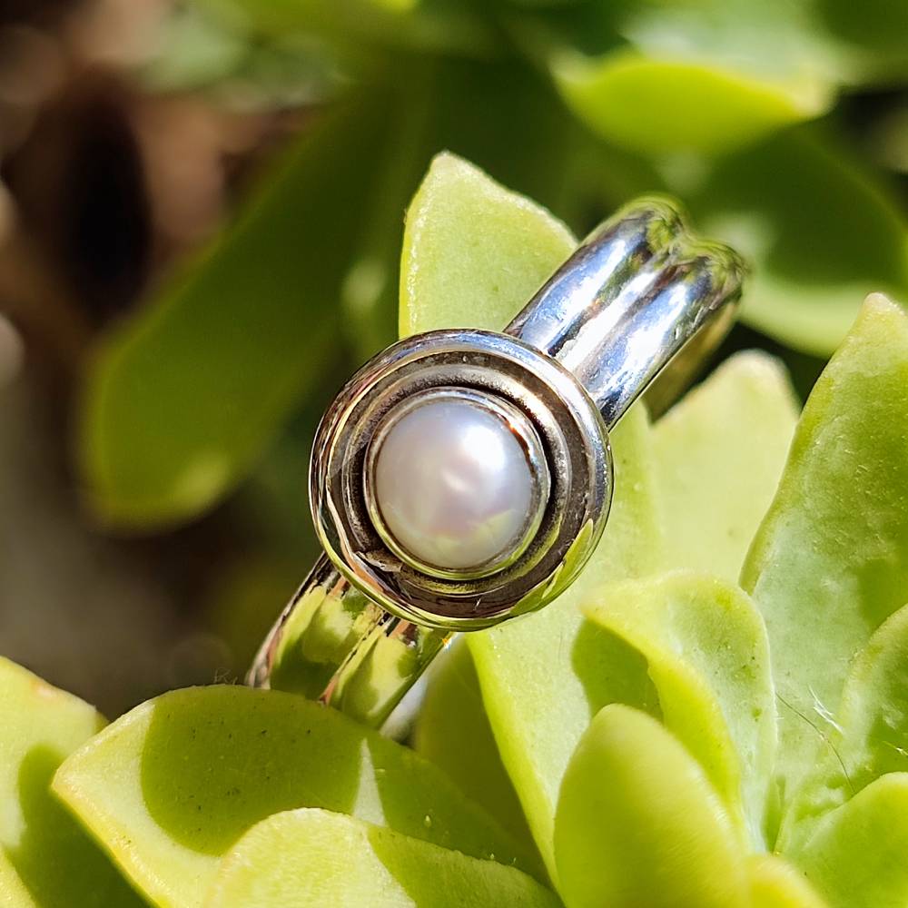 Anello con pietra in argento 925 - WAYANAD