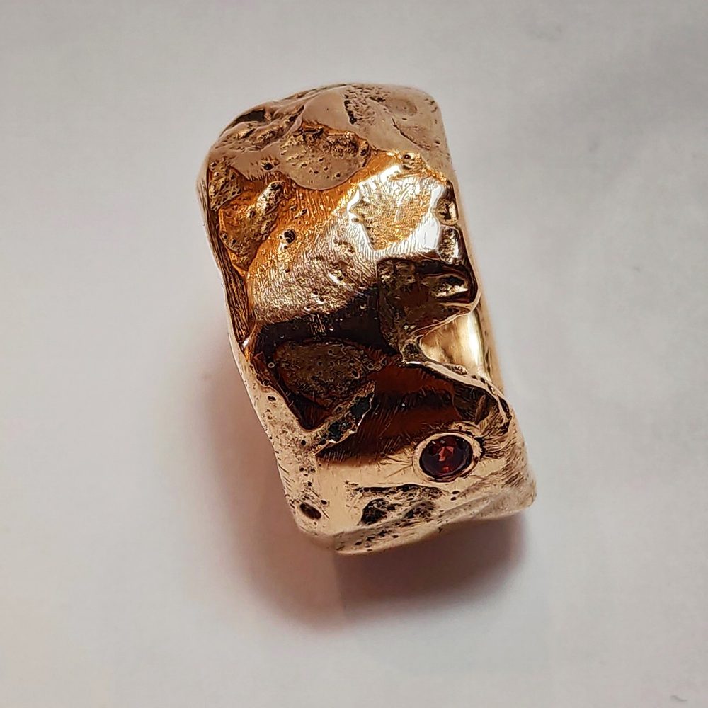Anello in bronzo e granato - bronzeage1968 – immagine7
