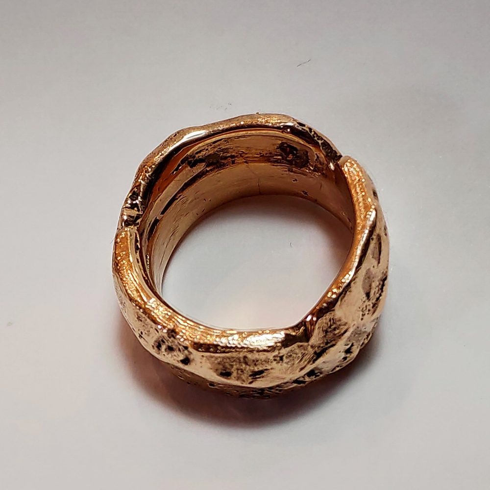 Anello in bronzo e granato - bronzeage1968 – immagine4