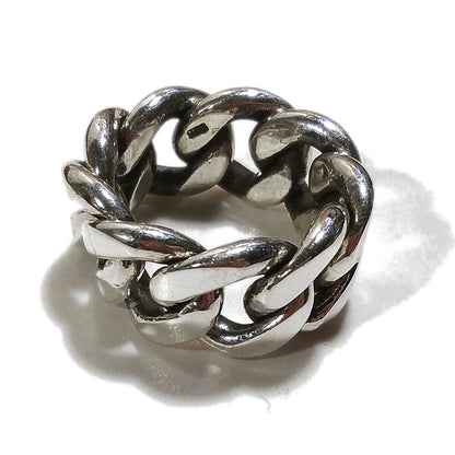 ANELLO CATENA gourmette | groumette argento uomo/donna misura 16