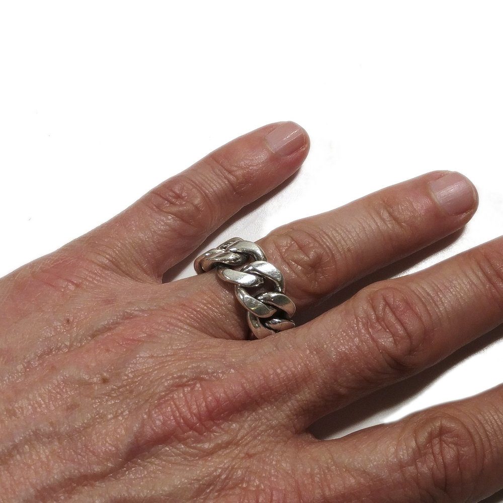 ANELLO a catena in argento 925 Misura 21.5