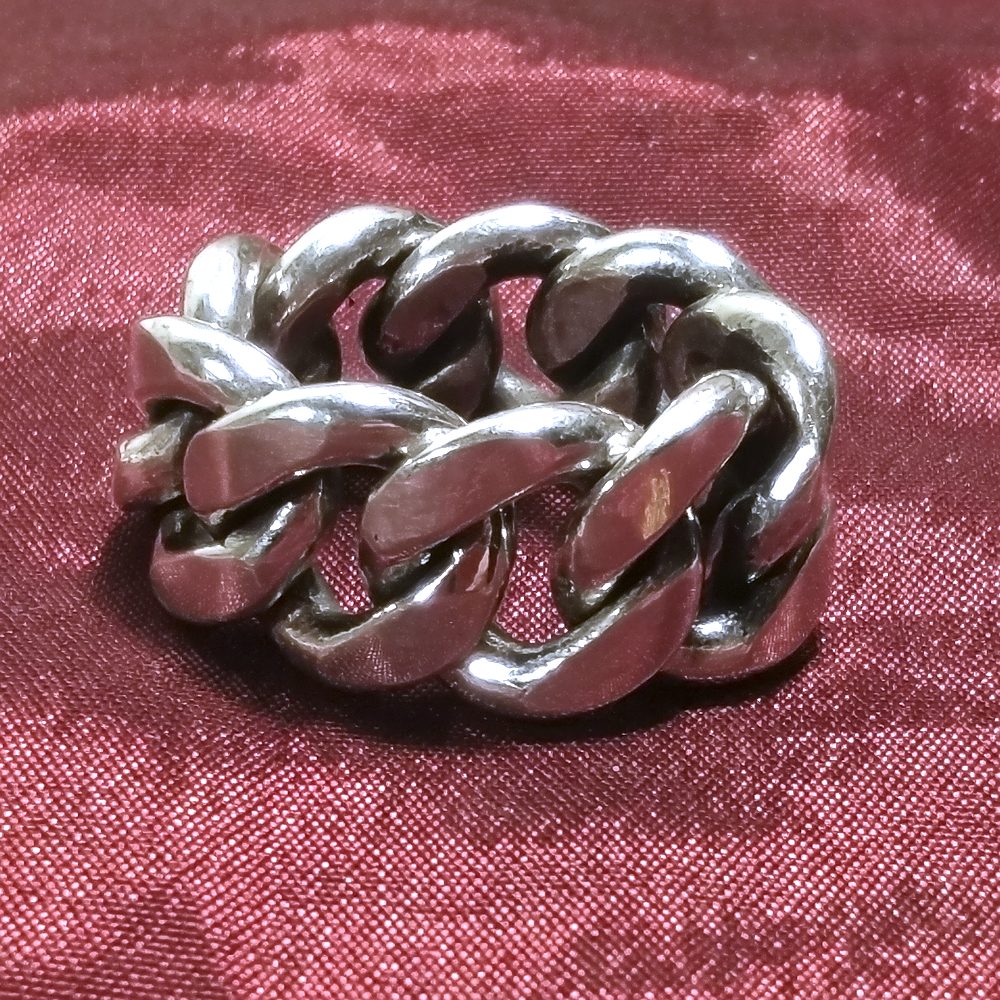 ANELLO UOMO - DONNA a CATENA misura 22.
