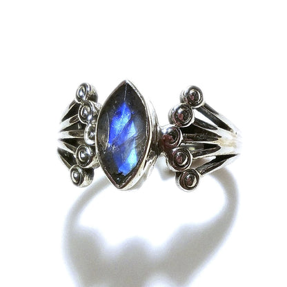 Labradorite Anello con pietra