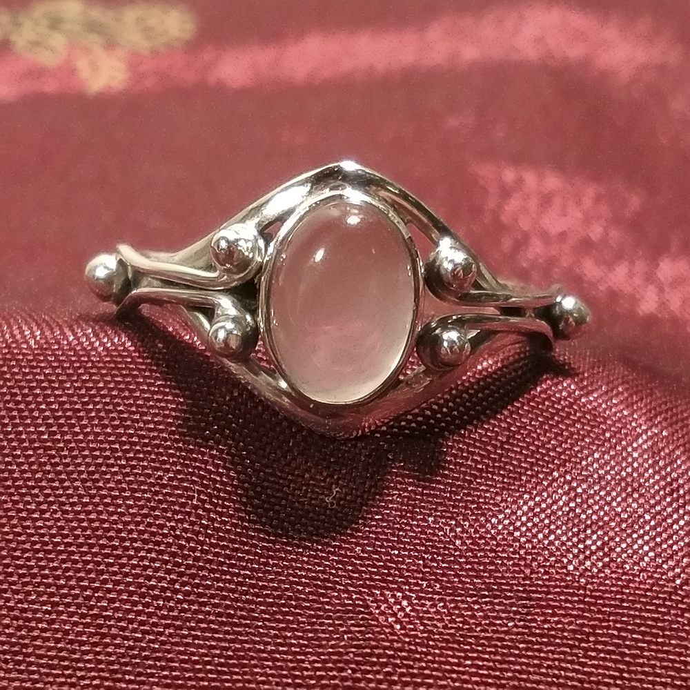 Anello con pietra Quarzo rosa