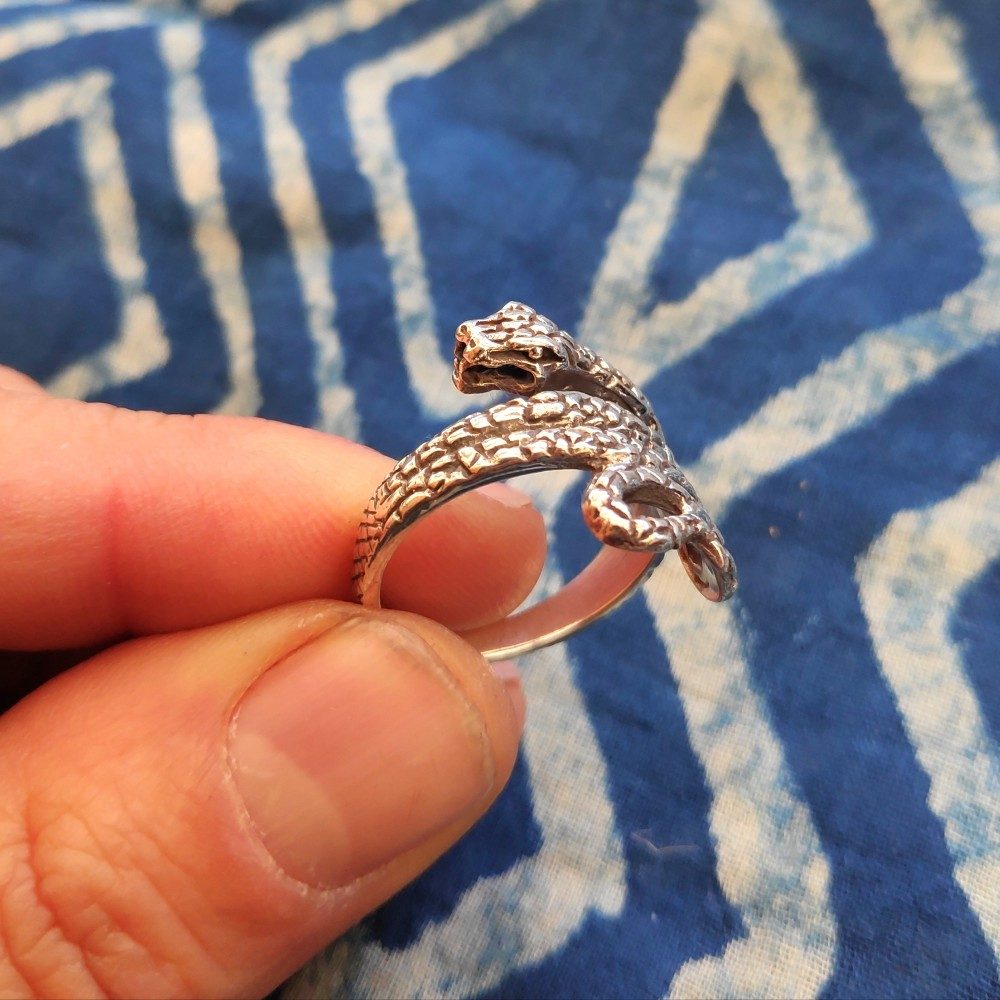 ANELLO Serpente in argento 925 - NIRAUI