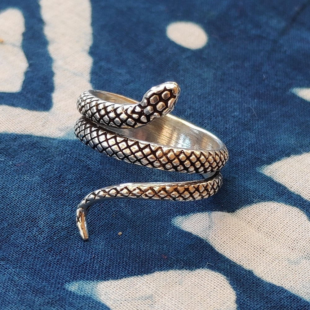 ANELLO SERPENTE in argento 925 - LONA