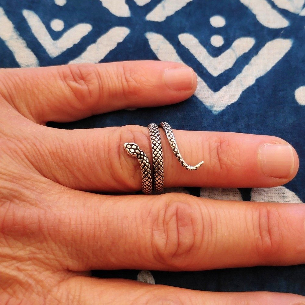 ANELLO SERPENTE in argento 925 - LONA