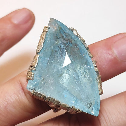 Anello ACQUAMARINA e argento 925 - donna unico – immagine8