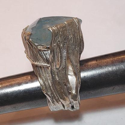 Anello ACQUAMARINA e argento 925 - donna unico – immagine12