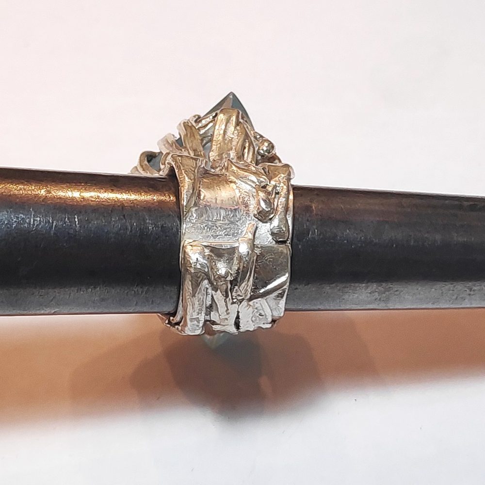 Anello ACQUAMARINA e argento 925 - donna unico – immagine5