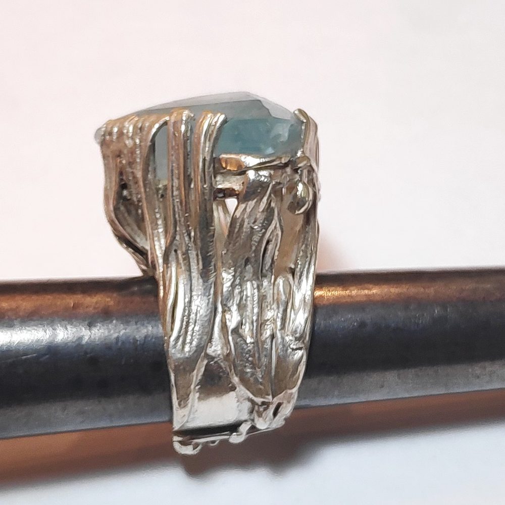 Anello ACQUAMARINA e argento 925 - donna unico – immagine4
