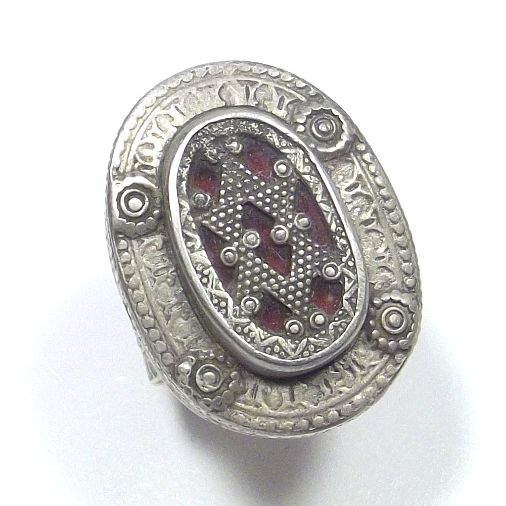 Anello Afghano antico argento - etnico - VINTAGE