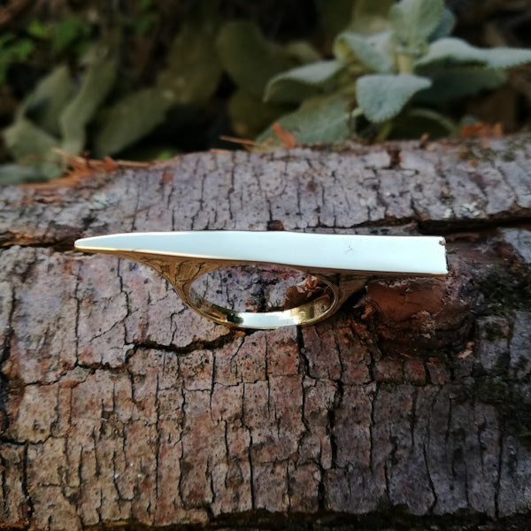 ANELLO AKRITI in ottone color oro ANELLO artigianale ottone