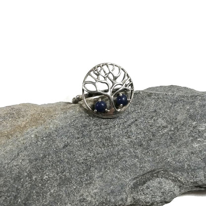 ANELLO artigianale in argento 925 ANELLO artigianale Lapislazzuli | Albero della vita