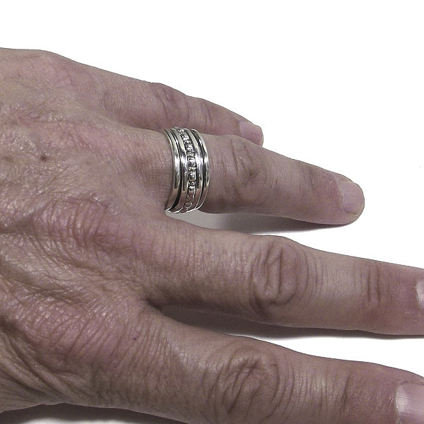 Anello fascia in argento 925 ANELLO artigianale | ANELLI ARGENTO