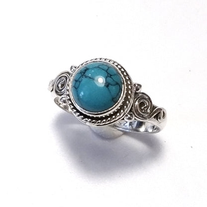 ANELLO artigianale in argento 925 con Pietra di Luna , Granato , Topazio azzurro | GIOIELLI CON PIETRE