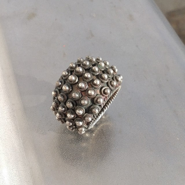 Anello etnico artigianale in argento 925 - GOPALPUR