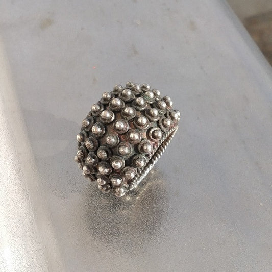 Anello etnico artigianale in argento 925 - GOPALPUR