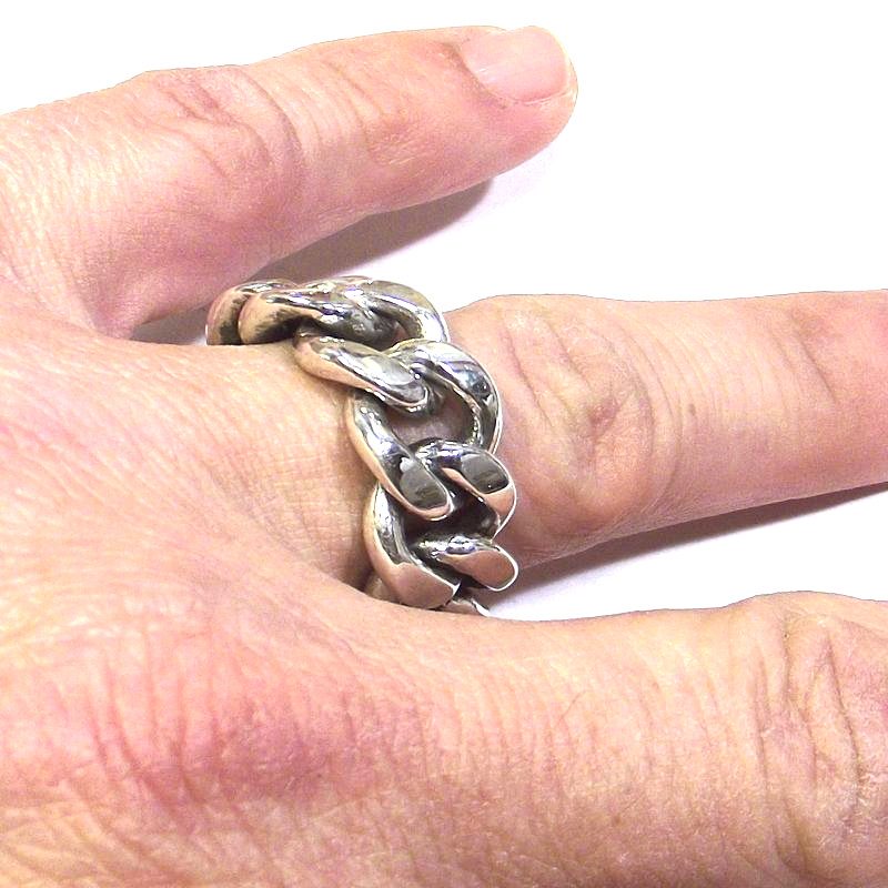ANELLO CATENA groumette argento uomo/donna – immagine5