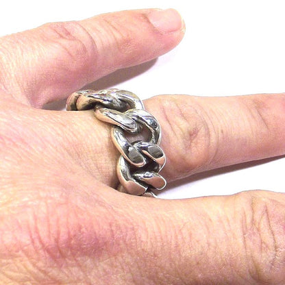 ANELLO CATENA groumette argento uomo/donna – immagine5