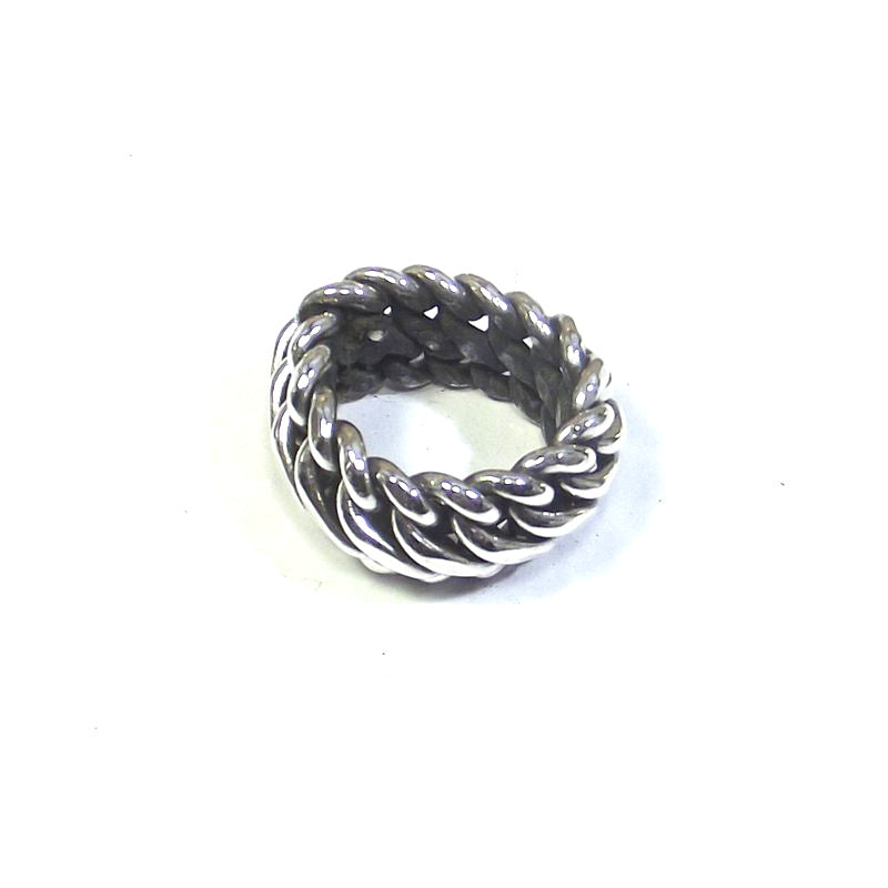 ANELLO CATENA gourmette | groumette argento uomo/donna misura 20 – immagine4