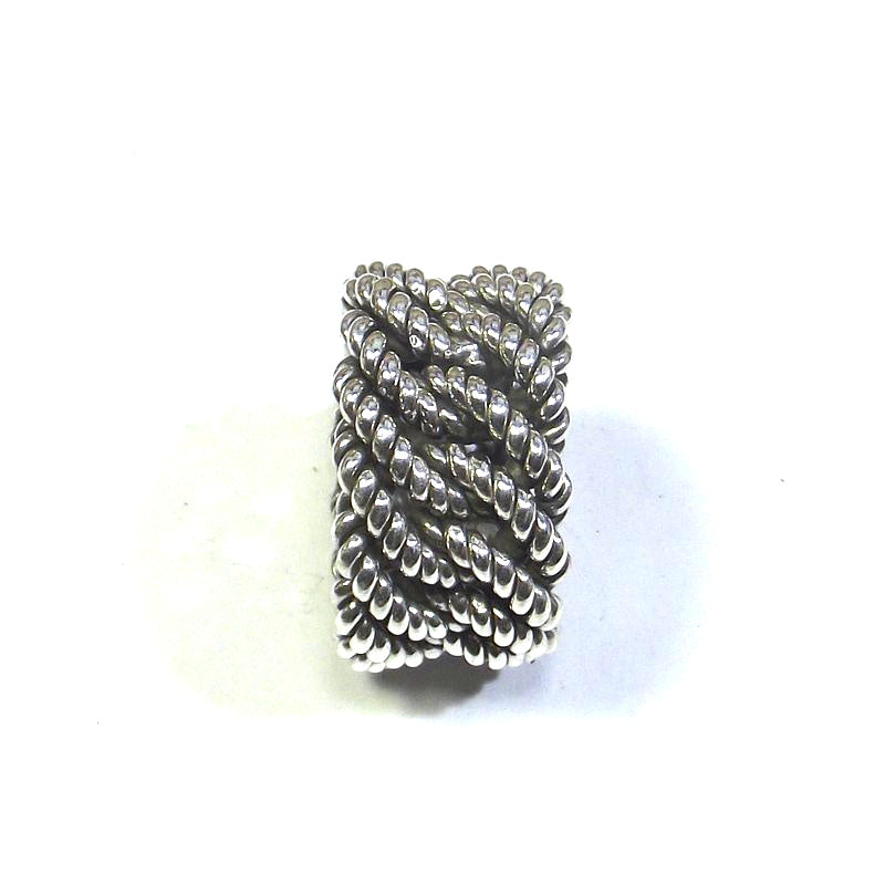 ANELLO CATENA gourmette | groumette argento uomo/donna misura 26 – immagine2