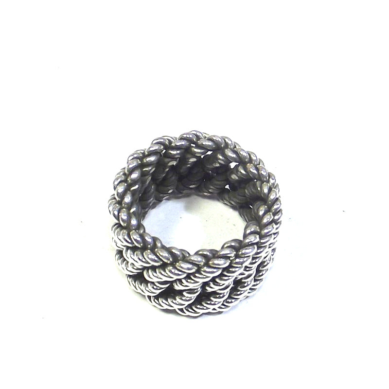 ANELLO CATENA gourmette | groumette argento uomo/donna misura 26 – immagine5