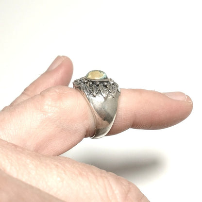 ANELLO ETNICO in argento 925 ANELLO artigianale Turchese | GIOIELLI IN ARGENTO